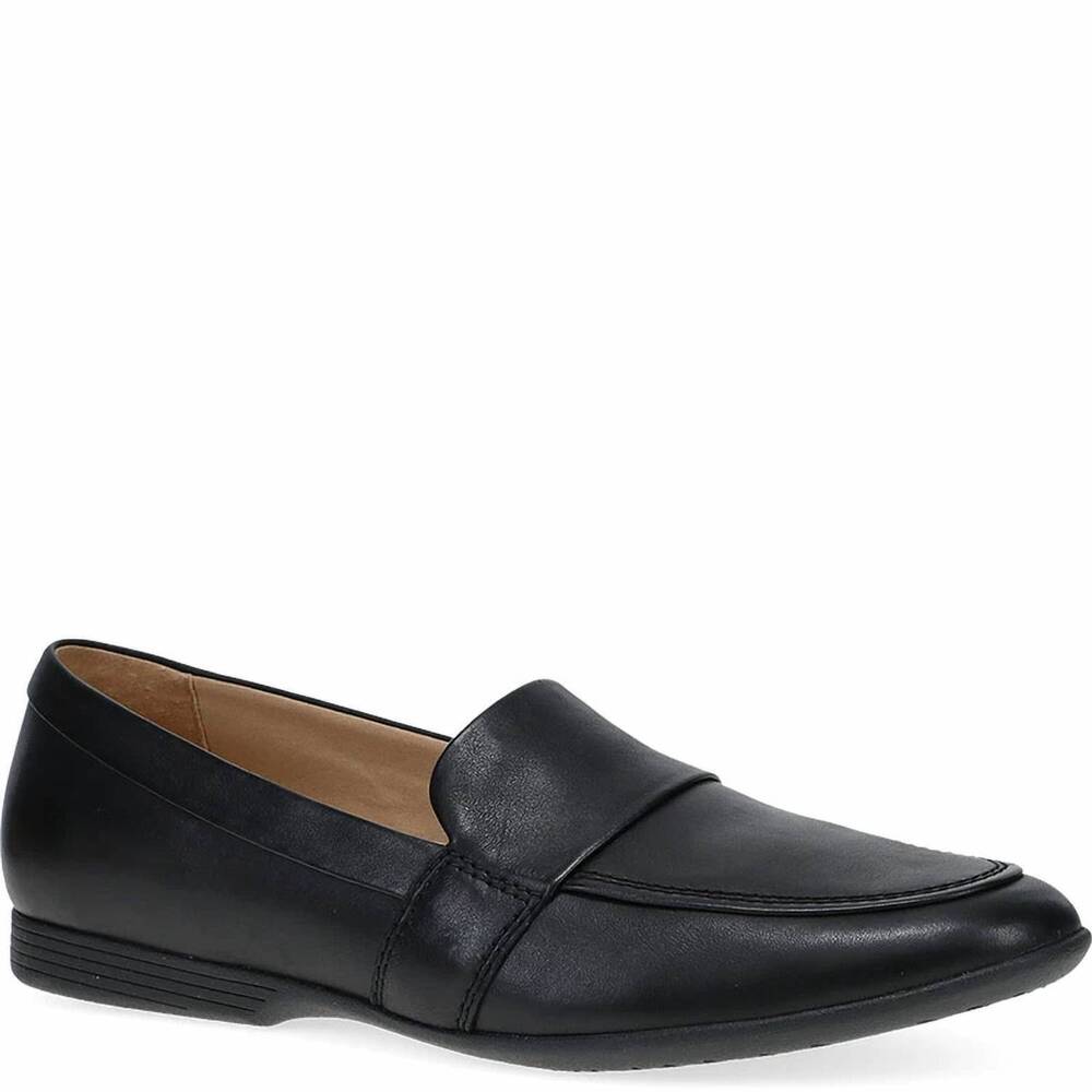 NEW DANSKO women's linden loafers in black nappa